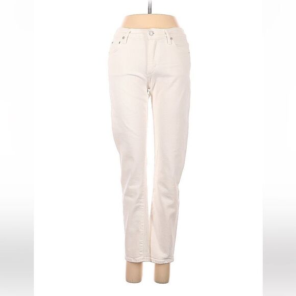 AGOLDE White Straight Leg Jeans Size 25 - Picture 2 of 3